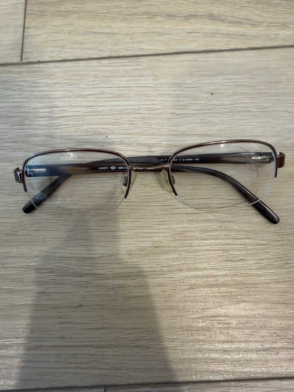 Joseph Abboud JA163 Stormcloud Eyeglasses Mens Rectangular Semi-Rimless